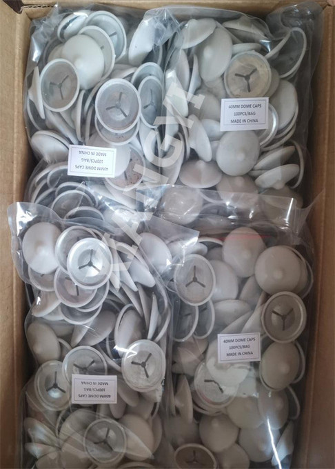 Stainless Steel Self Locking 40mm Dome Shaped Washers With White Or Black Plastic Caps