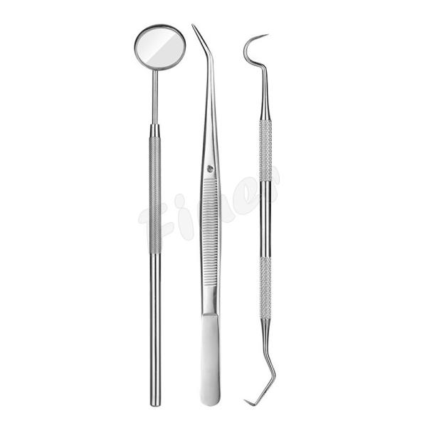 Buy cheap 3pcs Stainless Steel Orthodontic Dental Instruments Mouth Mirror Dental Tools from wholesalers