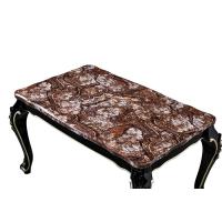 Buy cheap Luxury Paint Carved Ebony Nordic Marble Dining Table , European Style Dining Table product