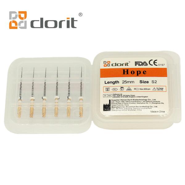 Buy cheap CM WIRE 25mm S2 Root Canal Files Gold Heat Activation Files Dental Equipment from wholesalers