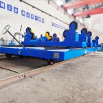 6 Tons Industrial Rail Trolley , Material Spray Booth Warehouse Transfer Cart