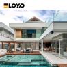 Buy cheap Glazed Windproof Patio Kitchen Glass Sliding Door Black Automatic Hidden from wholesalers