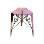 Modern Unique Stool Cafe Bar Home Portable Dining Chair Stool Stainless Steel