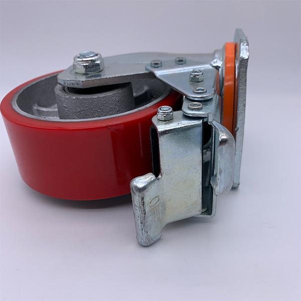 Buy cheap 200 mm Lockable Swivel PU Heavy Caster Wheels from wholesalers
