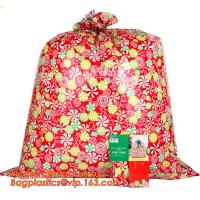 Buy cheap Giant christmas party plastic santa present gift sack bag,Large size custom product