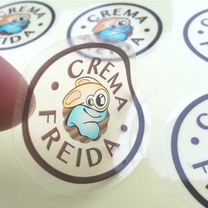 Buy cheap Custom Printed Clear Stickers Transparent Self Adhesive Labels Plastic Sticker product