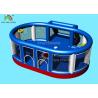 Buy cheap 8.5 * 8 M Blue Inflatable Sport Games / Blow Up Football Field For Kids from wholesalers
