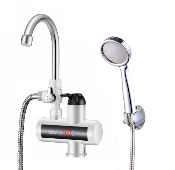 Buy cheap 3kw Deck Mounted Heater Faucet 3-5s Shower Faucet With Temperature Display from wholesalers