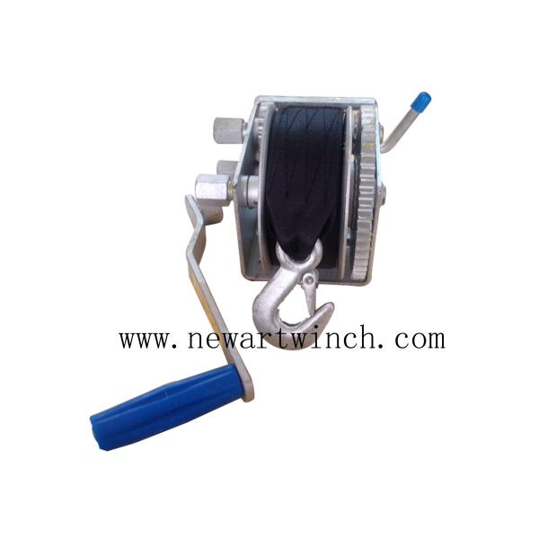 Buy cheap Boat Trailer Boat Hand Winch With Strap , 1000kg Small Industrial Hand Winch from wholesalers