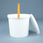 PP/HDPE Plastic Storage Bucket For Food Storage With Printing IML