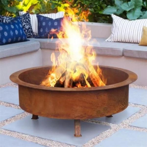 Buy cheap Outdoor Round Courtyard Metal Heating Brazier Fire Pit Corten Steel Fire Bowl from wholesalers