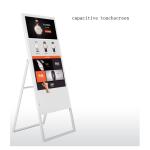 55 Inch Hollow Bottom Floor Standing LCD Digital Menu Boards Display For