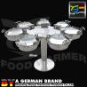 Buy cheap Electro Plating Color Meat Carving Station With 7 Electric Dishes Ceramic Food Pan from wholesalers