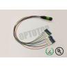 Buy cheap 12 Core Fiber Optic Cable , LC / UPC MPO Patch Cord Single Mode 0.9mm Cable from wholesalers