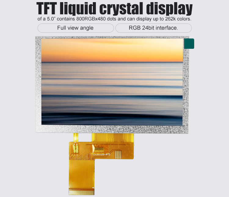 Polcd Resolution 800X480 5 Inch Hdmi Screen ST7262 Tft Hd Display