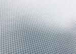 100 Percent Polyester Shirt Fabric Gingham Warp Knitted Grey Checks 130GSM