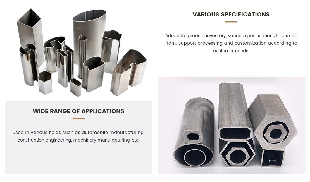 Galvanized Special Shaped Carbon Steel Pipe Oval Straight Steel Tube