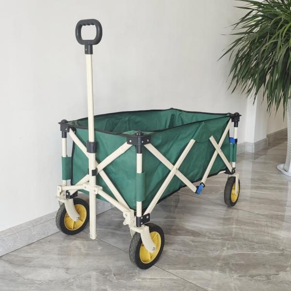 Buy cheap Outdoor Camping Wagon Collapsible Fishing Cart Portable Folding Beach Trolley from wholesalers