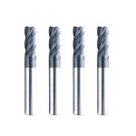 4F Flutes Round Nose Milling Cutter Diamond Coated Solid Carbide End Mill for