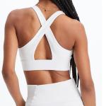 Wholesale Custom Logo High Impact Sexy Cross Back Yoga Sport Bra Sport Wear for