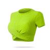 Buy cheap BSCI Womens Cropped T Shirt Short Sleeve Workout Crop Top 260g from wholesalers