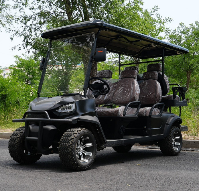 Personal Customized 4+2 Seater Electric Golf Cart Optional Lithium Battery Golf Trolley