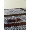 Buy cheap Antique Porcelain Leather TV Stand Furniture 5 Drawers Vintage Blue And White Color from wholesalers