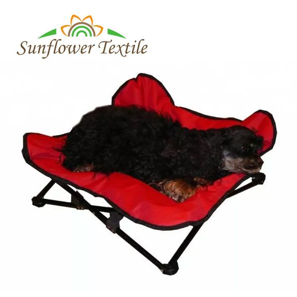 Buy cheap 90x90x20cm Outdoor Pet Gear 600D PVC Oxford Elevated Folding Metal Dog Cot from wholesalers
