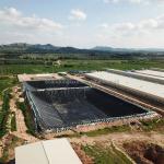 Industrial Waterproof Geomembrane HDPE Liner for Shrimp Farming Glossy Black