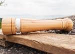 Large Wooden Salt Pepper Mill with Ceramic Grinder and Acrylic for Perfect Grind