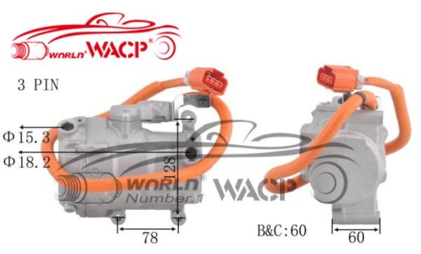 Buy cheap 8837047010 700510539 Air Conditioner Compressor For Toyota Priusi WXHB002 from wholesalers
