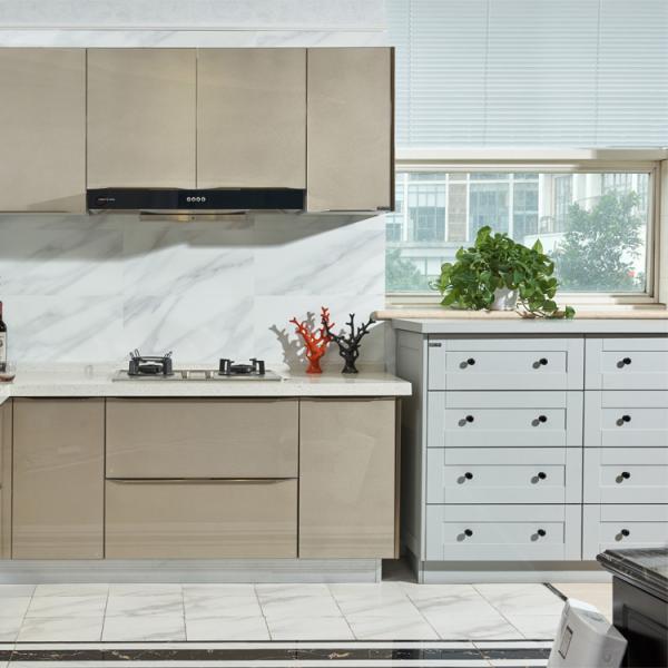 Buy cheap Free Design China Made High Gloss Lacquer Painting PVC Kitchen Cabinets from wholesalers