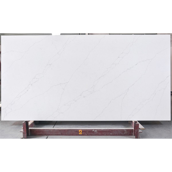 Hotel Decorative Tops White 6MM Calacatta Quartz Stone Building Materials