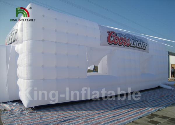 Quality PVC Tarpaulin White Inflatable Wedding Party Tent Rectangle Shape 39.4ft * 19.7ft for sale