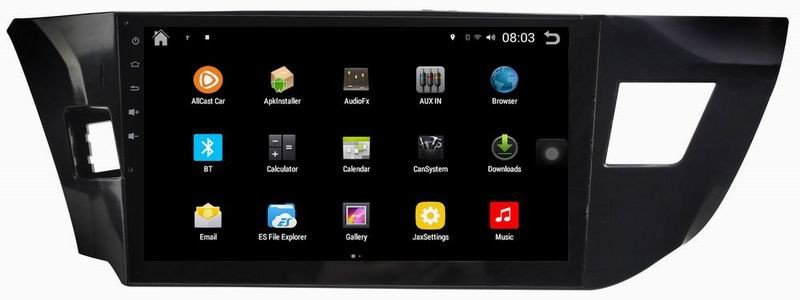 Ouchuangbo car multi media pure android 4.4 for Toyota Levin 2014 support gps navi AUX USB