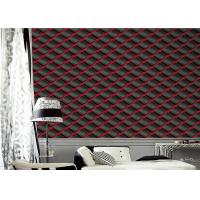 Buy cheap Modern Style 3D PVC Wallpaper With Geometric Designs , 0.53*10m/Roll product