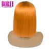 Buy cheap Oringe Colored Bob Wigs Brazilian Short Straight 1b Human Hair Ombre 13*4 from wholesalers