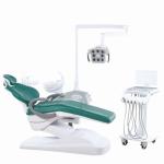 Grey Color Dental Treatment Chair Unit Mobile Instrument Tray Design Dental