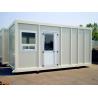 Buy cheap Red Floor Steel Storage Container Homes Waterproof Double Sandwish Panel Wall from wholesalers