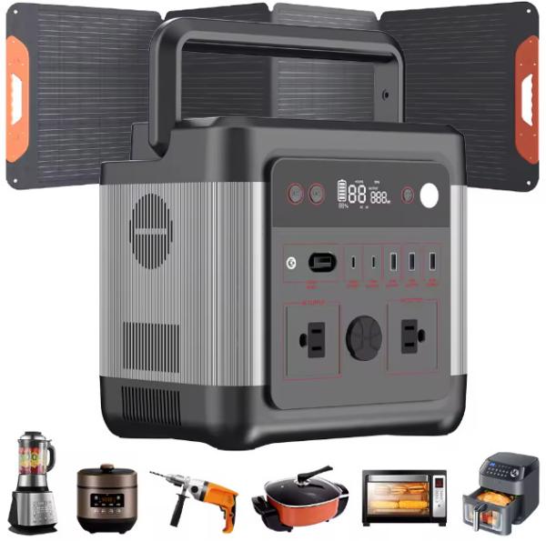 Buy cheap 110V/220V Pure Sine Wave 974.4wh Lifepo4 Battery Capacity Camping Portable Power Station from wholesalers
