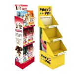 Dog Cat Product Clean Toy Food Wood Half Pallet Floor Display Stand Pet Shop