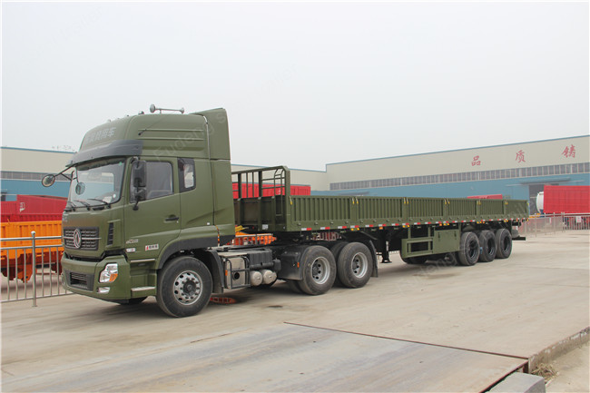 40ft Flatbed Utility Livestock Cattle Trailers With 600mm To 1000mm Side Walls