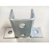 Buy cheap 12 Gauge 4-Hole Base Steel Strut Channel Base with Zinc Plated Finish from wholesalers