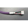 Buy cheap Industrial High Flexible Purple 5pin Shielded USB Harness 2600mm Length from wholesalers