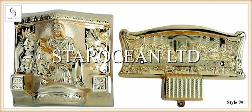 Buy cheap Last Supper Design Coffin Casket Handles , Casket Corner Plaques Long Life Time from wholesalers