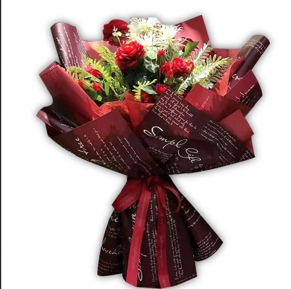 Buy cheap Letter Design Florist Wrapping Paper 58x58 for Gift Packaging from wholesalers