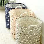Promotional Round Foldable Laundry Basket Collapsible 1-3L