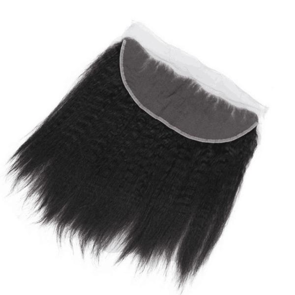 Buy cheap Glossy Soft Indian Remy Lace Front Closures 18 Inch Kinky Straight ODM Service from wholesalers