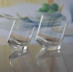Lead Free Slanted Bottom Round Whiskey Tasting Glasses