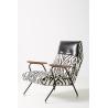 Buy cheap Maura Printed Quentin Fiberglass Lounge Chair With Leather Headrest from wholesalers